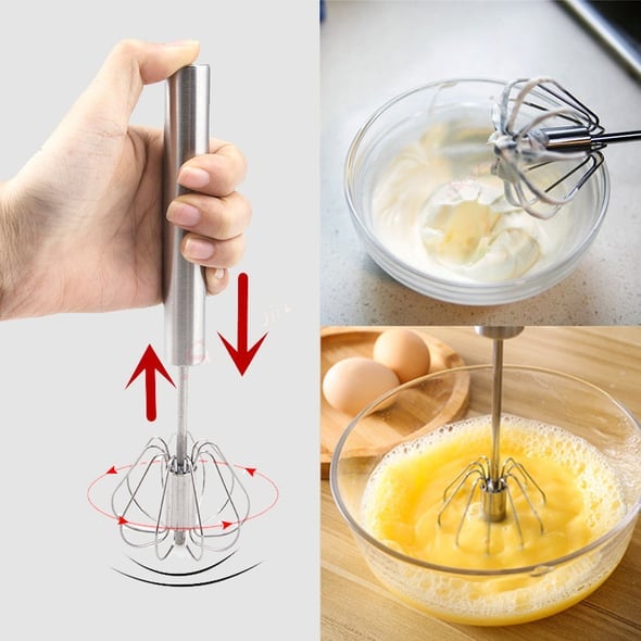 🔥Buy 1 Get 1 Free🥚Stainless Steel Semi-Automatic Whisk