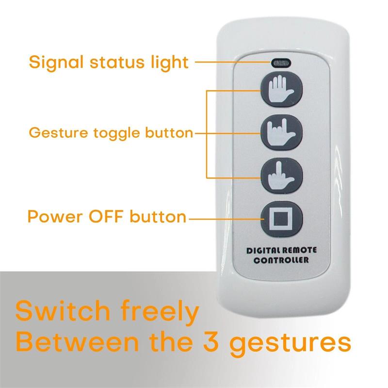 Middle Finger Gesture Light with Remote