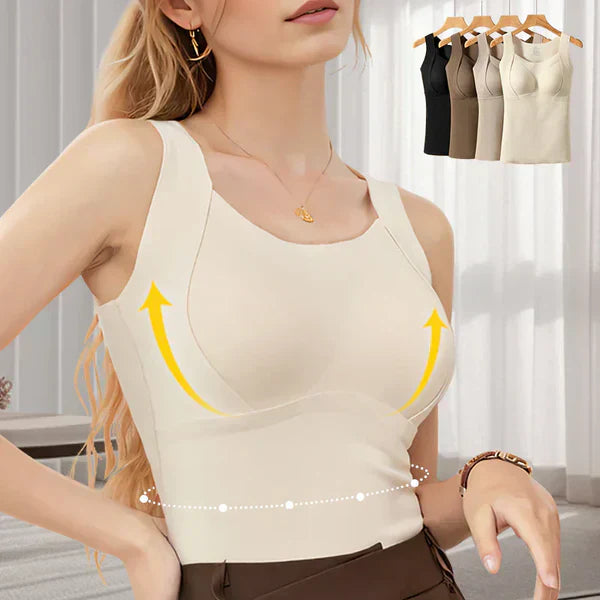 🔥60%OFF Christmas Sale🥰Thickened Warm Tank Top with Shelf Bra