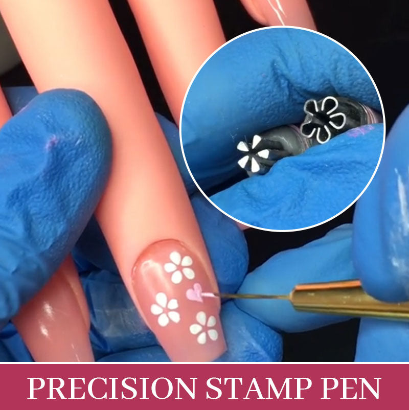 💥Hot Sale 49% Off❣️Nail Art Stamp Pen（Easy to use even for beginners）