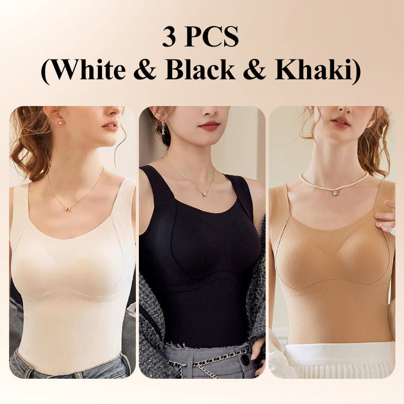 🔥60%OFF Christmas Sale🥰Thickened Warm Tank Top with Shelf Bra