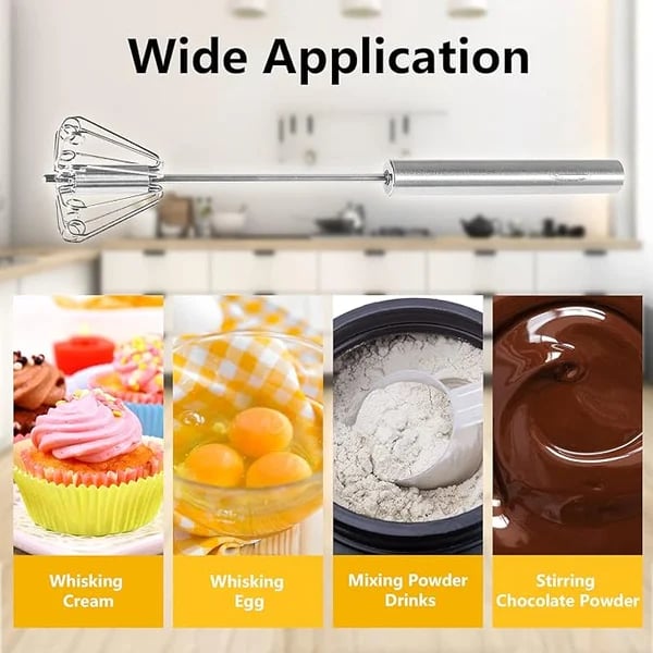 🔥Buy 1 Get 1 Free🥚Stainless Steel Semi-Automatic Whisk