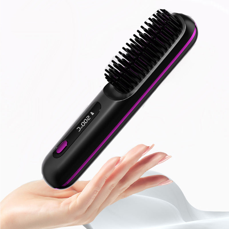 Wireless Ceramic Heating Hair Straightening Comb