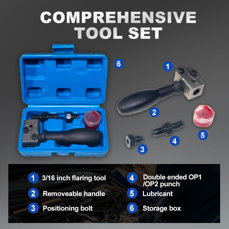 Universal Automotive Brake Pipe Flaring Tool Kit