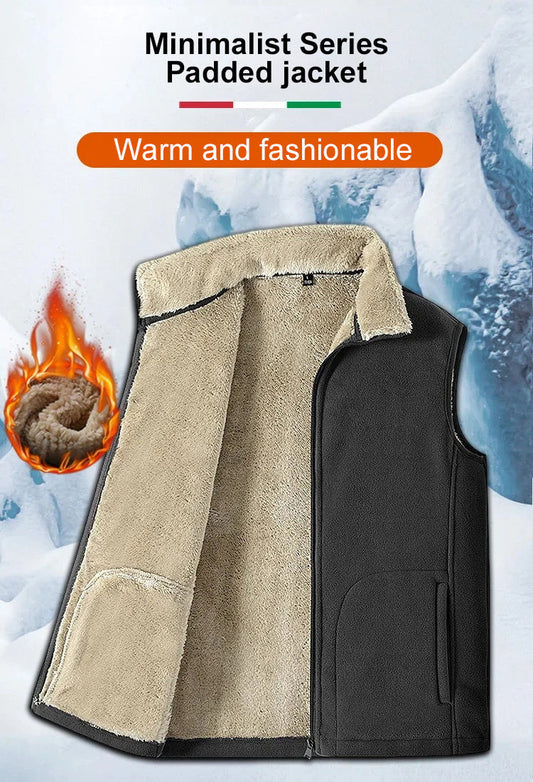 Autumn and winter lambswool warm vests