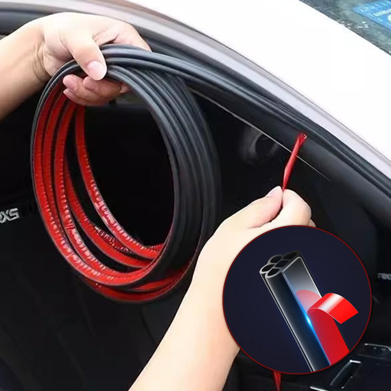 🚗Reduced by 41% 🧷 Dustproof rubber sealing tape for reducing automobile noise.