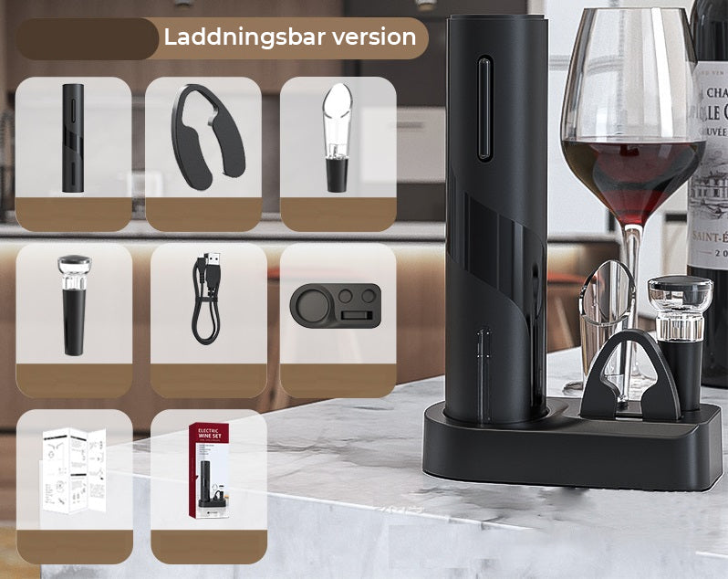 Multifunctional electric wine bottle opener + full set of tools