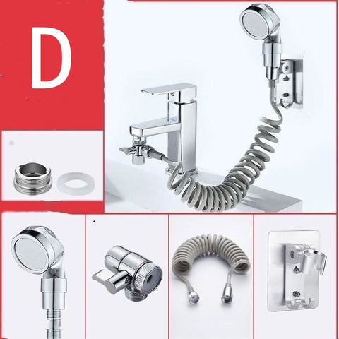 Faucet external 3-speed shower head set