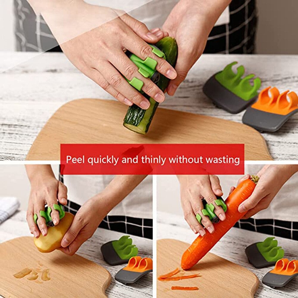 Two Finger Shaved Fruit Peeler