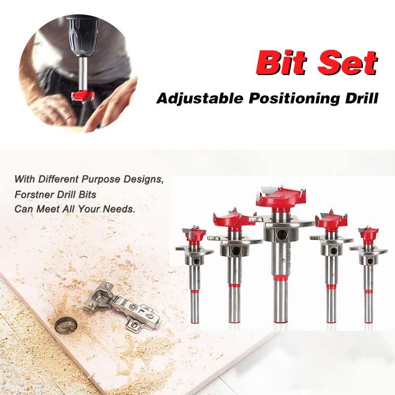 ✨Hot sale✨Positioning Woodworking Drill Bit Set