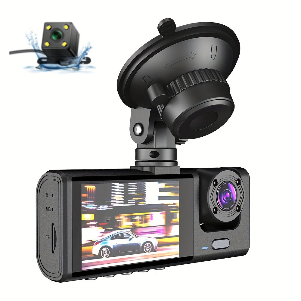 🚗Safe Driving🚗3 Channel Camera Cycle Video Recorder