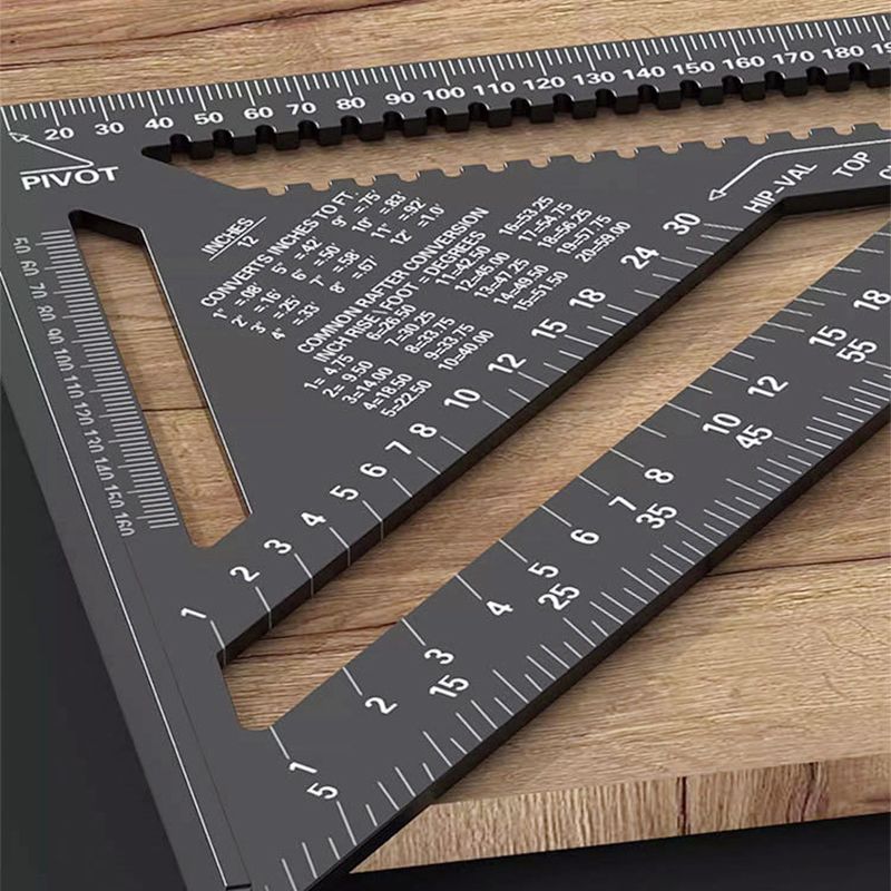 Woodworking Triangle Ruler 7-12-inch