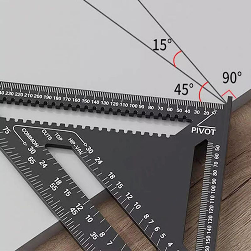 Woodworking Triangle Ruler 7-12-inch