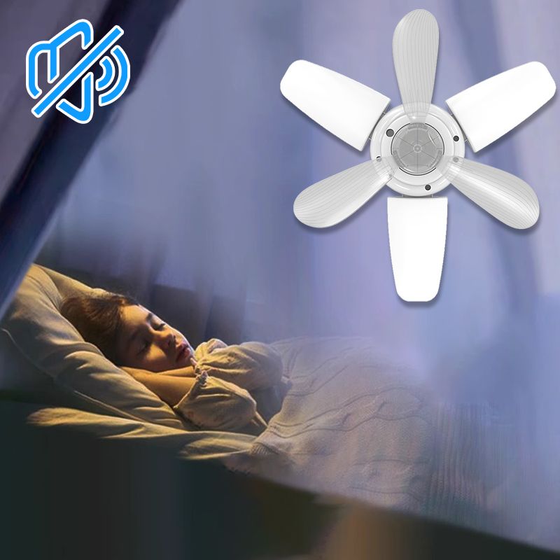 Household Ceiling Fan with Light and Remote Control