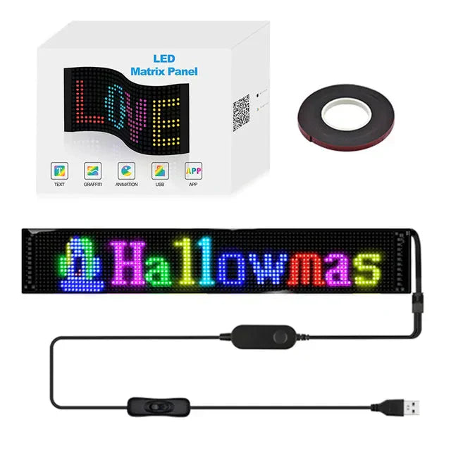 ✨ 🚗 Bluetooth In-Car LED Display