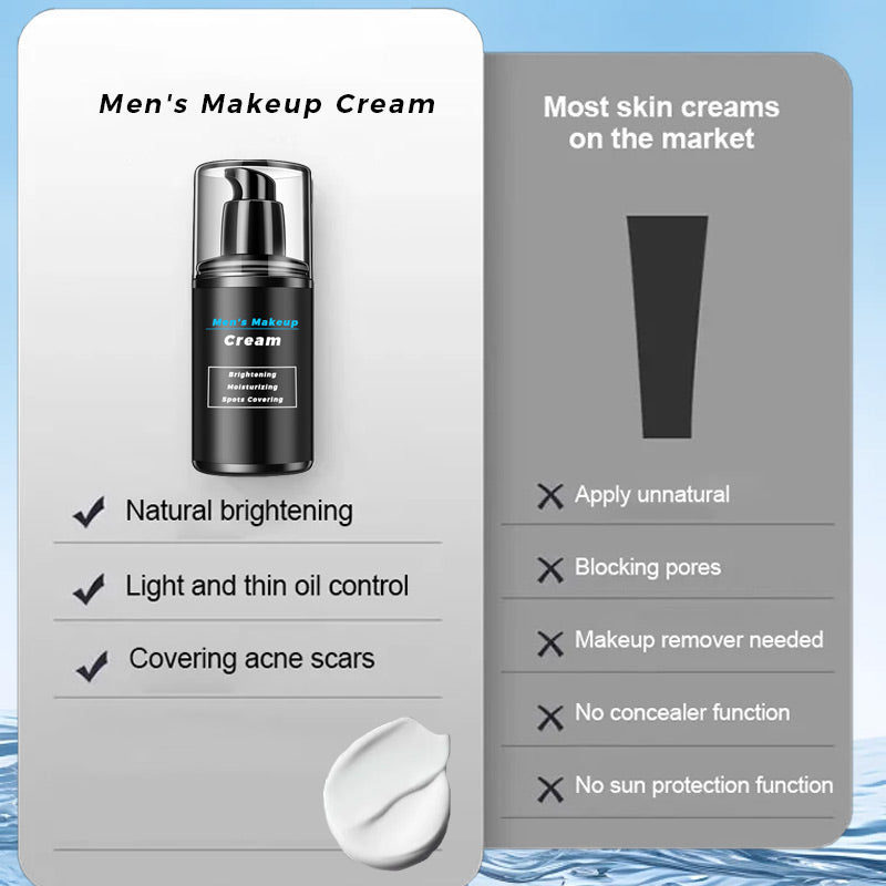 🔥BUY 1 GET 1 FREE TODAY🔥Men's Makeup Cream for Brightening, Moisturizing & Spots Covering