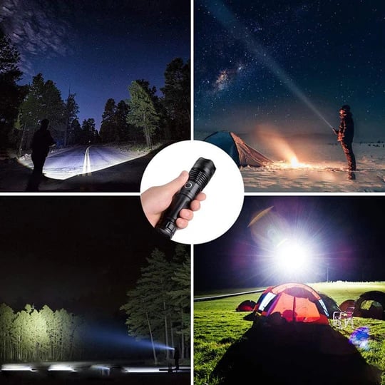 💯Limited Time Half Price-🔦Super Bright, Powerful, High Lumen, Long Size Tactical Flashlight with Rechargeable Batteries🔥