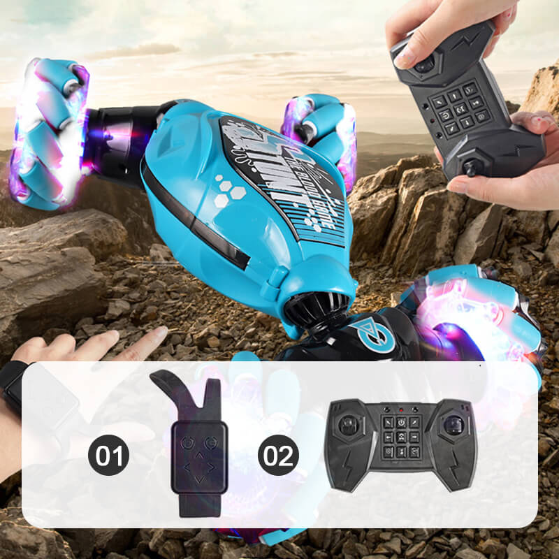 🎁Perfect gift for kids🎁Gesture Sensing & RC Stunt Car ✈️Free shipping