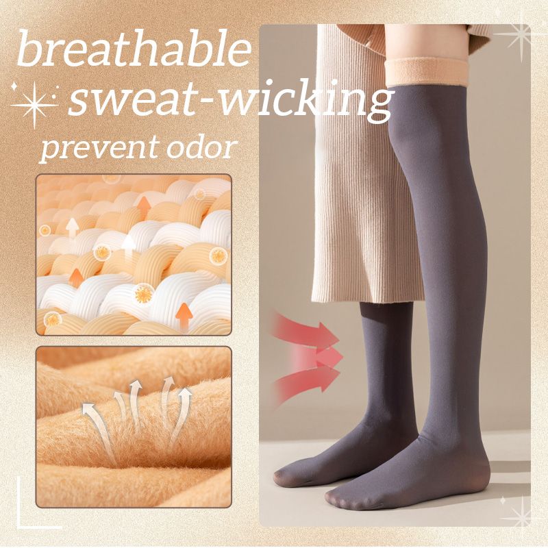 Fake Translucent Warm Knee High Stockings