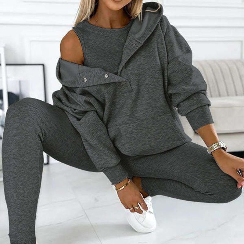 🎅Christmas Up to 50% off🎄Hooded Casual and Comfortable Sweatshirt Suit