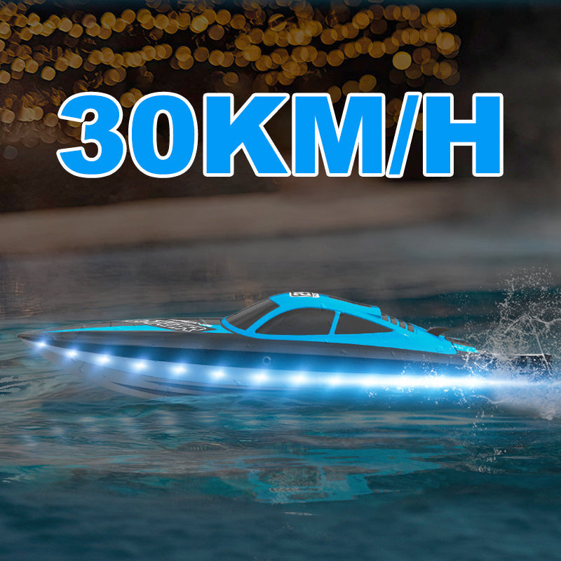 RC High Speed Yacht Electric Boat with LED Lights