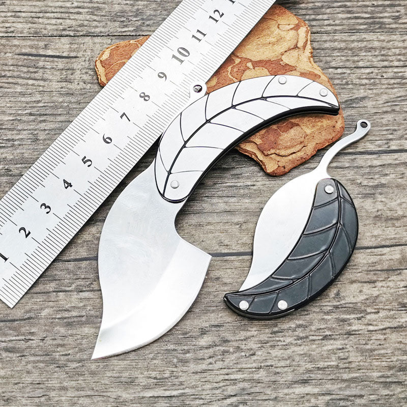 Creative Stainless Steels Leaf-Shape Folding Knife