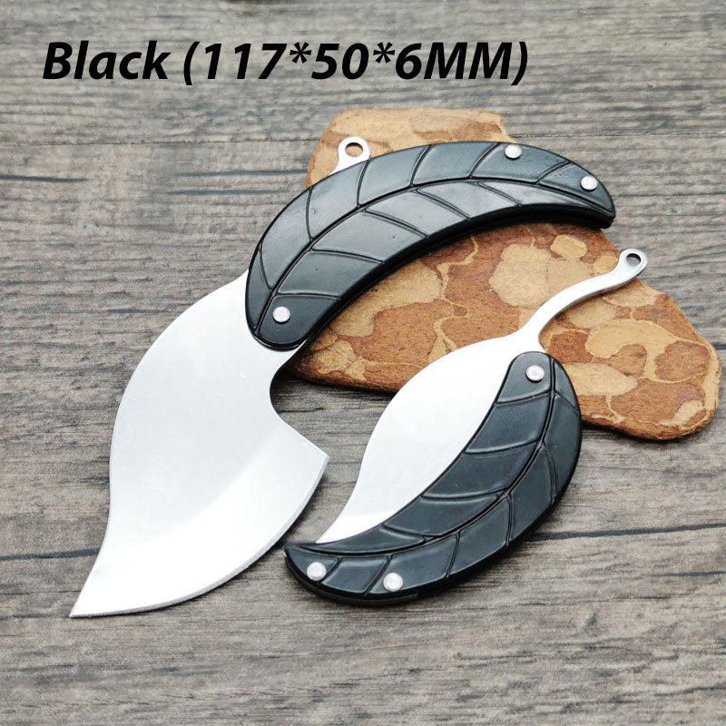 Creative Stainless Steels Leaf-Shape Folding Knife