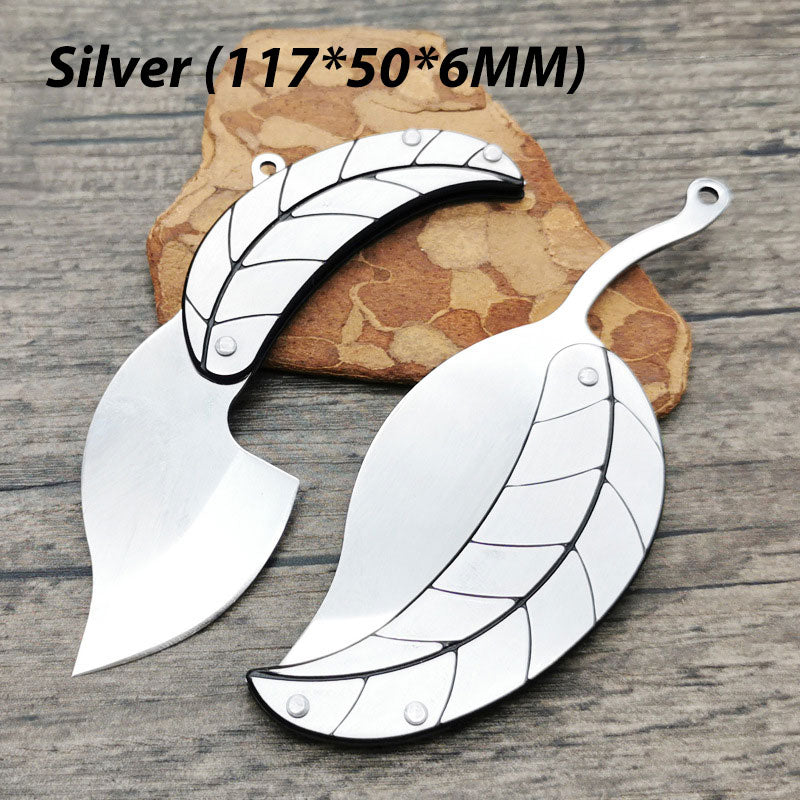 Creative Stainless Steels Leaf-Shape Folding Knife