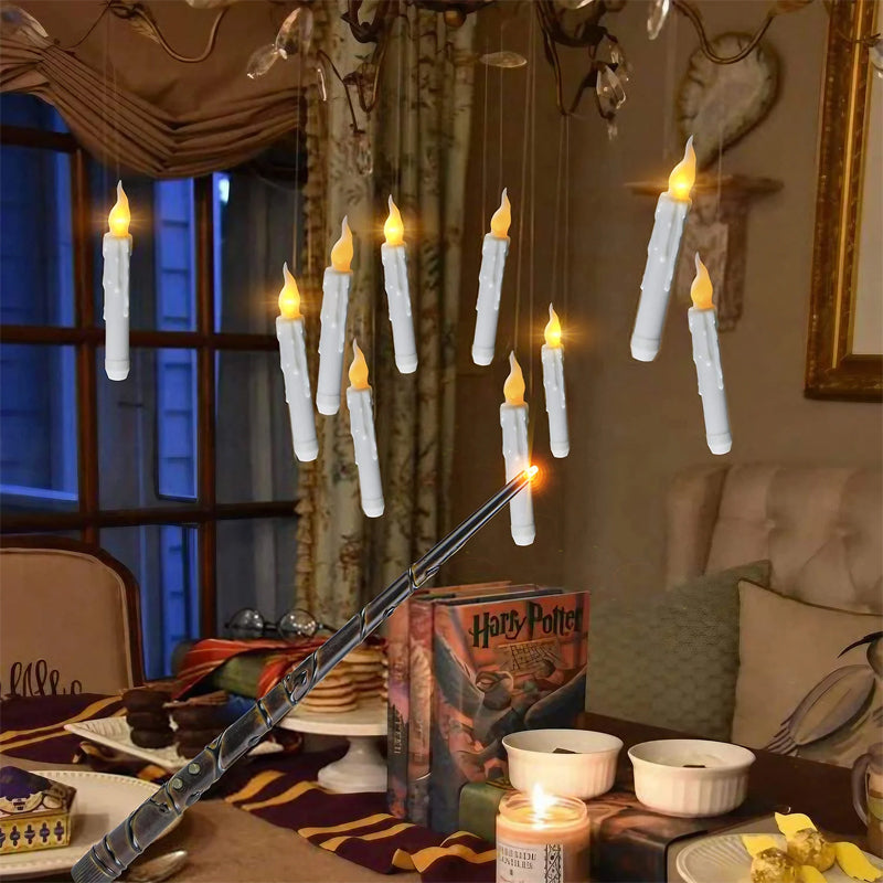 Fantasy Floating Candles with Wand Remote