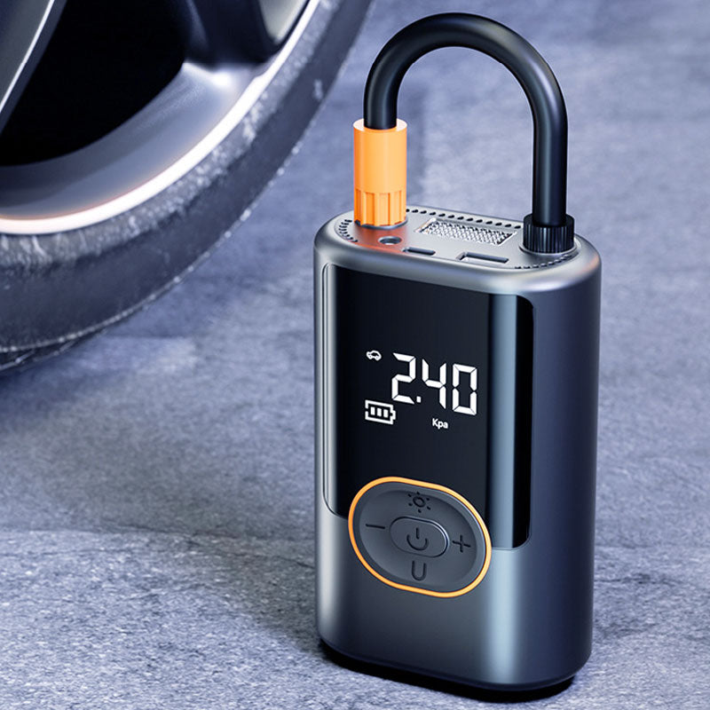 🔥Up to 40% OFF🔥Multifunctional Portable Car Tire Inflator with Light