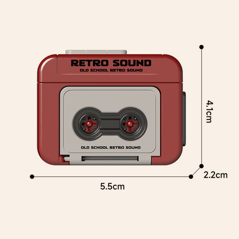 Creative Mini Tape Recorder Keychain