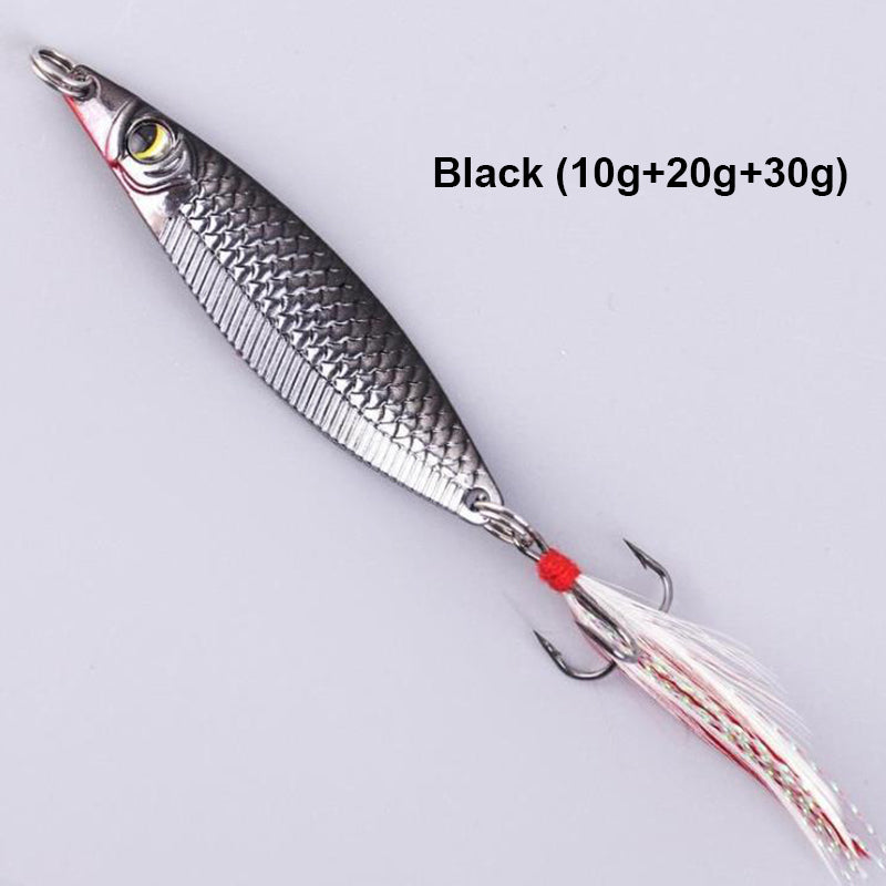 Realistic 3D Floating Fishing Baits Set with 3 Hooks