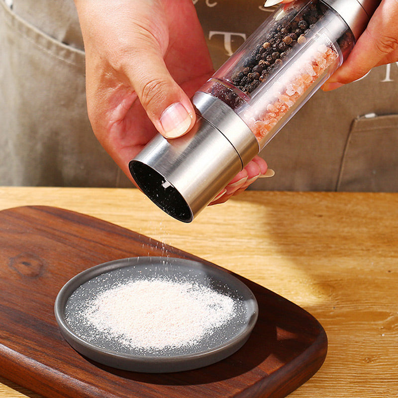 Dual-Chamber Salt and Pepper Grinder