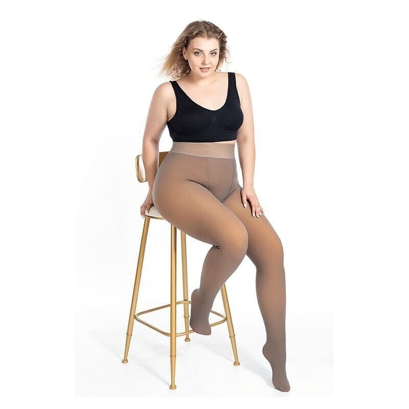 ❄️Winter protection 50% OFF❄️Flawless Legs Fake Translucent Warm Plush Lined Elastic Tights