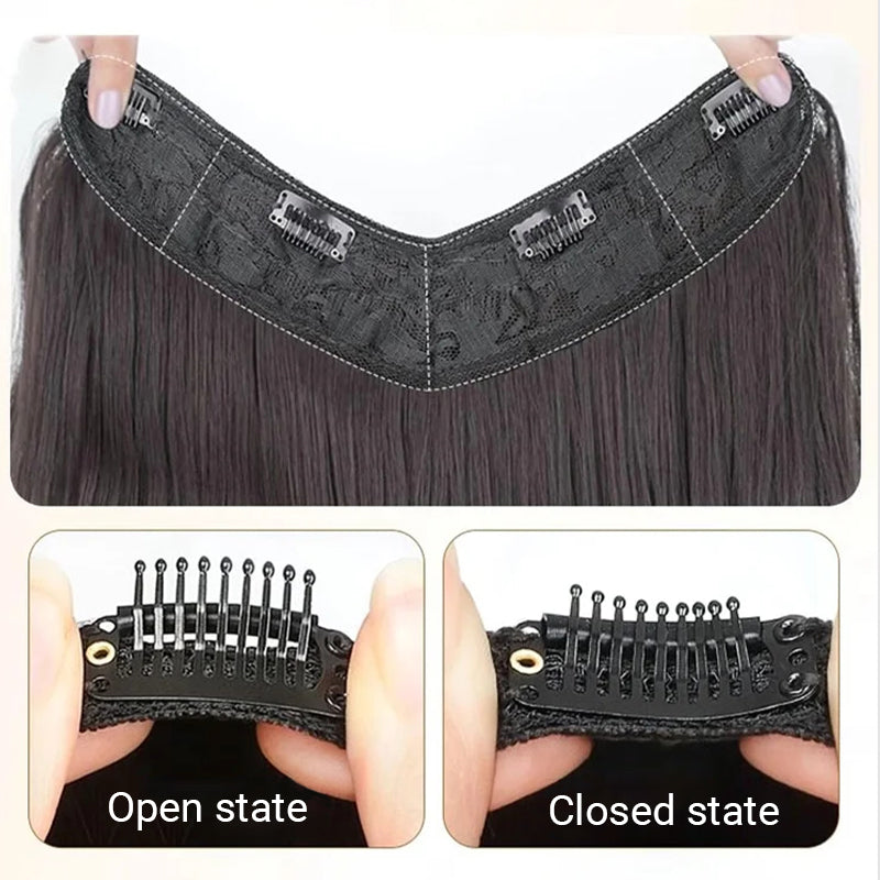 🔥Clip in U-Shaped Hair Extension Hairpiece for Women