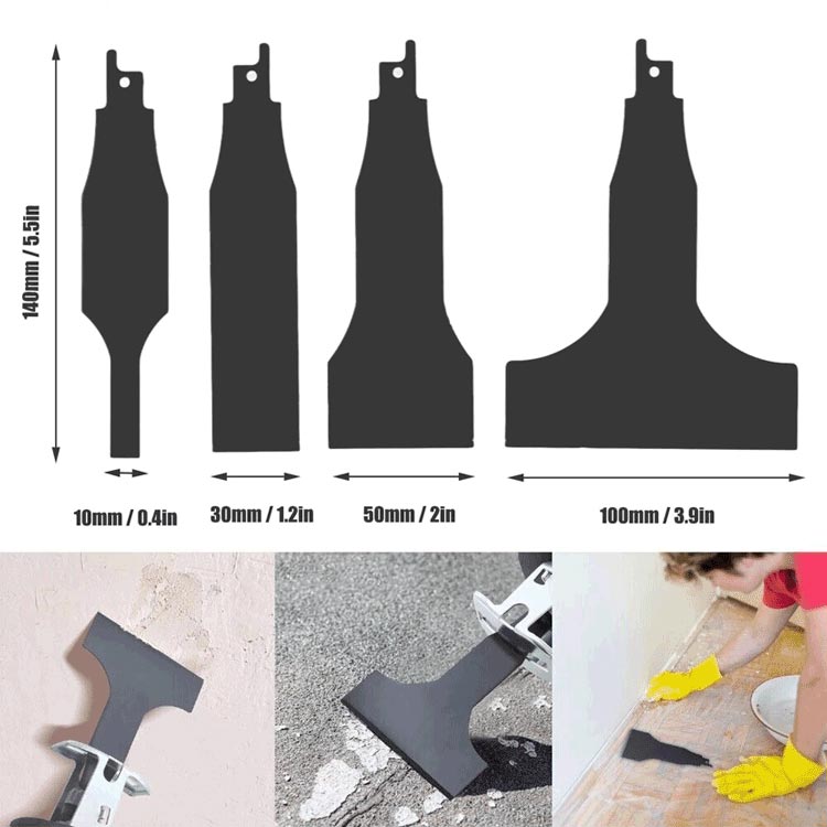 Pousbo® 4pcs Reciprocating Saw Scraper