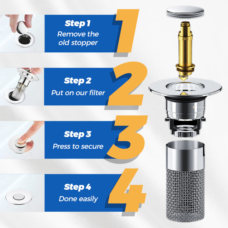 Universal Pop-up Sink Drain Filter