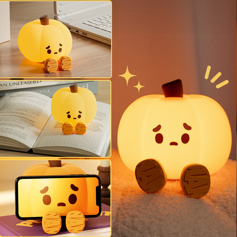 Gift Choice - Cute Dimmable Silicone Pumpkin Nightlight Lamp