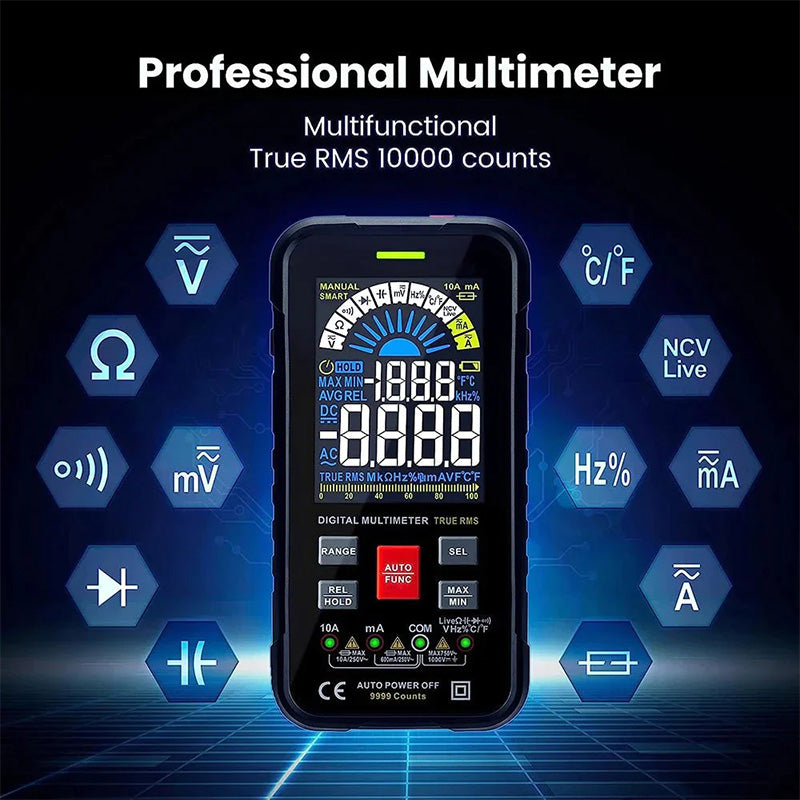 HT116 color large screen anti-burning digital multimeter