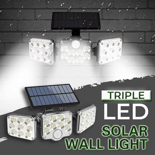 Triple LED Solar Wall Light (Free shipping)