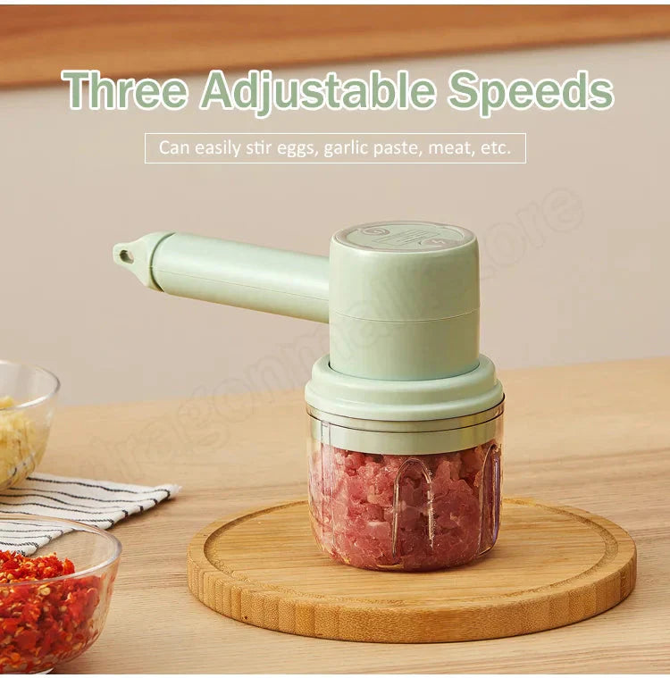 2-in-1 Electric Whisk and Meat Grinder