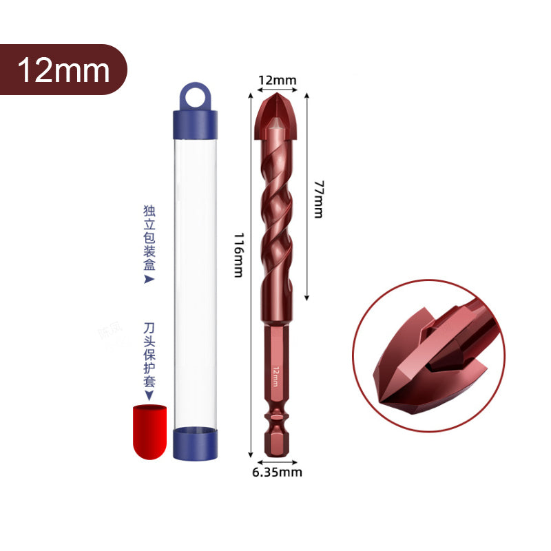 4-Edge Hole-Punching Phillips Drill Bits