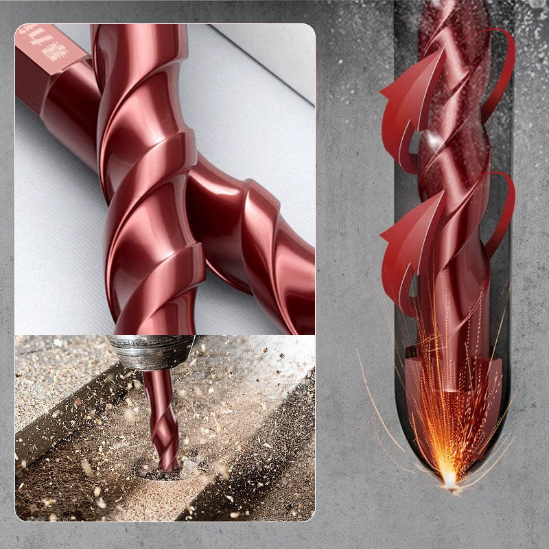 4-Edge Hole-Punching Phillips Drill Bits