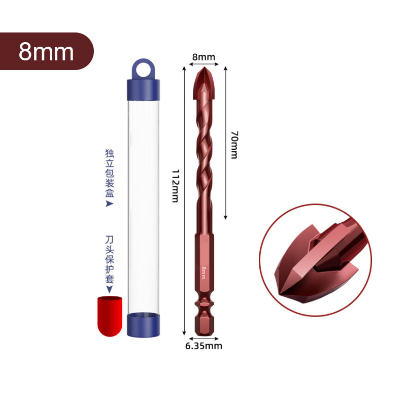 4-Edge Hole-Punching Phillips Drill Bits