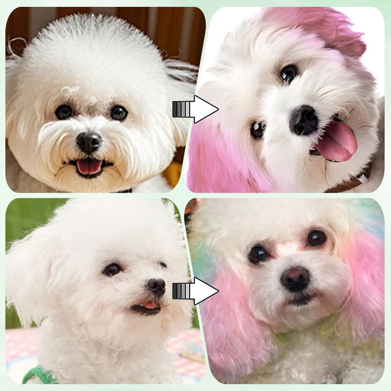 Dog Hair Dye Cream Kit with Safe Long-Lasting Dye Effect