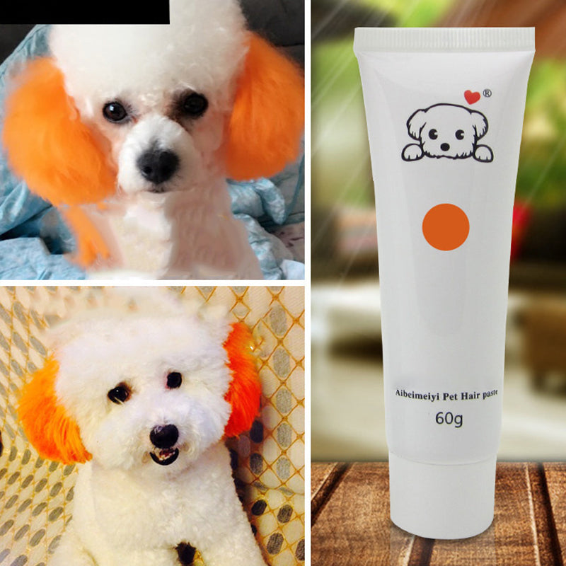 Dog Hair Dye Cream Kit with Safe Long-Lasting Dye Effect