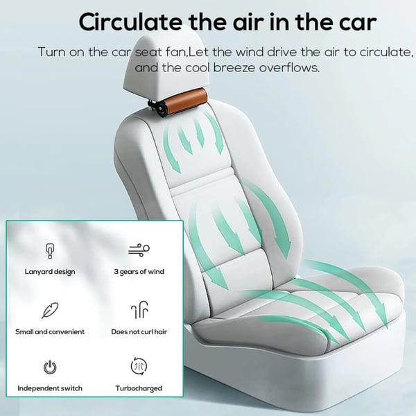 New Car Seat Ventilation Mini Fan