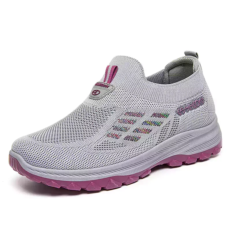 Fly Knit Woven Orthopedic Arch Support Slip-on Shoes