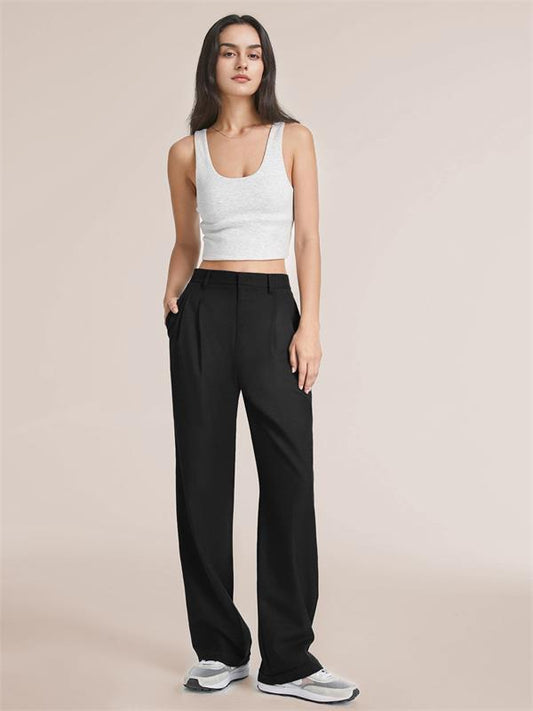 High Waist Tailored Wide Leg Pants (Free Shipping)