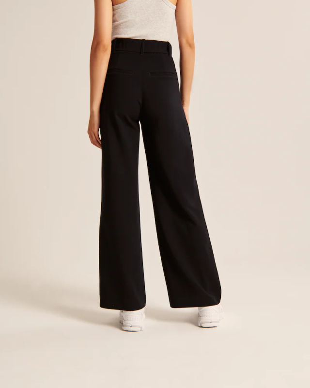 High Waist Tailored Wide Leg Pants (Free Shipping)